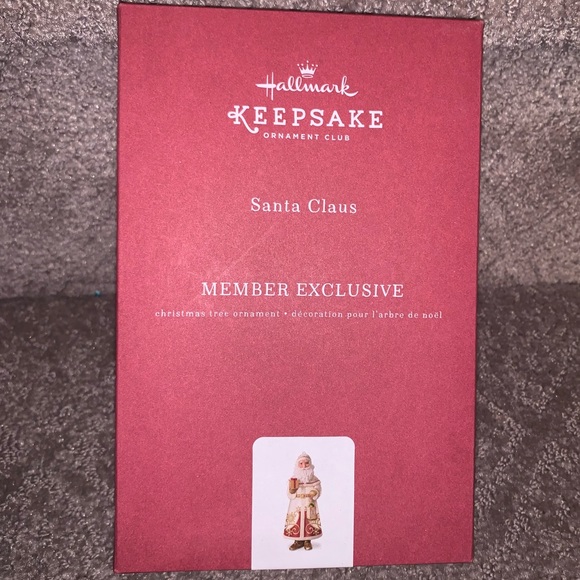 NIB Hallmark 2017 KOC Ornament Club Exclusive Porcelain Santa Claus Ornament - Picture 1 of 4